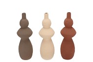 INDRE WOODS BROWN/SAND BOTTLE 9X9X26CM NM
