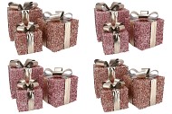 SPARKLE GIFTBOX PINK LED S/3 15X18/20X23/25X28CM NM