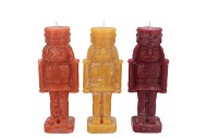 CANDLE FROSTY NUTCRACKER AUTUMN SPICES MIX 6X6X16CM