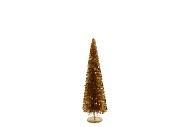 SPARKLE SEQUINS GOLD TREE 11X30CM NM