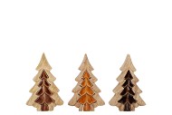 PINE TREE 3D WOODS BROWN 15X10X3CM NM