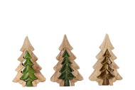 PINE TREE 3D GREEN 20X13X3CM NM