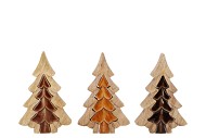 PINE TREE 3D WOODS BROWN 20X13X3CM NM