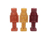 CANDLE FROSTY NUTCRACKER AUTUMN SPICES MIX 4X4X12CM