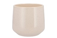 CERAMIC BEIGE STONE POT BERLIN 18X15,5CM