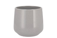 CERAMIC GREY STONE POT BERLIN 16X14,5CM