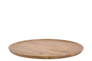 MUMBAI MANGO WOODEN TRAY ROUND SMALL EDGE 38X38X2CM NM