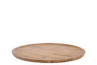 MUMBAI MANGO WOODEN TRAY ROUND SMALL EDGE 33X33X2CM NM