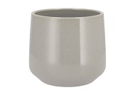CERAMIC GREY STONE POT BERLIN 18X15,5CM
