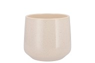 CERAMIC BEIGE STONE POT ORCHID BERLIN 14X13,5CM