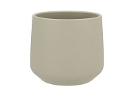 CERAMIC LIGHT KAKI POT BERLIN STRUCTURE 18X15,5CM NM