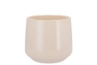 CERAMIC BEIGE STONE POT BERLIN 13X11,5CM