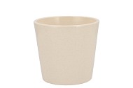 CERAMIC BEIGE STONE POT ORCHID 14X12,5CM