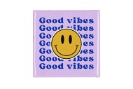 TILE SMILEY YELLOW/ORANGE/PINK 10X10X1CM NM