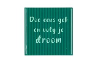 TILE DROOM GREEN 10X10X1CM NM