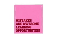 TILE MISTAKES PINK 10X10X1CM NM