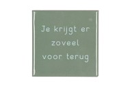 TILE JE KRIJGT TAUPE 10X10X1CM NM