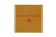 TILE ZONNESTRAALTJE YELLOW 10X10X1CM NM