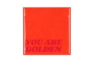 TILE GOLDEN ORANGE 10X10X1CM NM