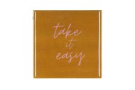 TILE TAKE IT BROWN 10X10X1CM NM