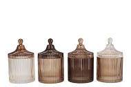 BICOLORE NATURAL BROWN MIX JARS ASS 11X17CM