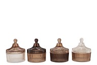 BICOLORE NATURAL BROWN MIX JARS ASS 11X13CM