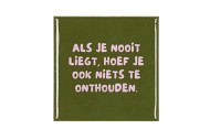 TILE ALS JE NOOIT GREEN 10X10X1CM NM
