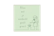 TILE GROEIT GREEN 10X10X1CM NM
