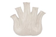 AGLIO WHITE VASE OVAL 36X17X33CM NM