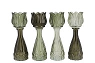BICOLORE SUMMER GREEN  MIX TULIP VASE ASS 7X22CM