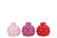 LOVE SWEET PINK MIX VASE LITTLE HEARTS ASS 15X15X15CM