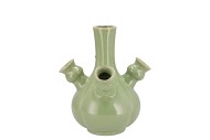 ROTTERDAM GREEN VASE TULIP 17X17X17CM