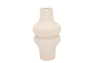 LISBOA WHITE VASE BULB HIGH 18X18X34CM
