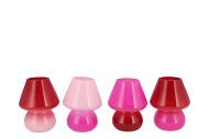 BICOLORE DUTCH PINK MIX LED MUSHROOM ASS 12X15CM