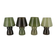 BICOLORE SUMMER GREEN MIX LED LAMP ASS 17X25CM