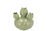 MARA PISTACHE VASE BOL TULIP 17X17X18CM NM
