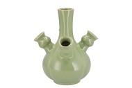 ROTTERDAM GREEN VASE TULIP 20X20X23CM NM