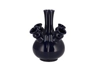 ROTTERDAM BLUE VASE TULIP 17X17X17CM NM