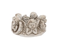 CONCRETE SAINT ANTIQUE ANGEL WREATH POT 20X20X12CM