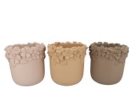 GIGI NATURAL BROWN MIX FLOWER POT ASS 31X31X30CM NM