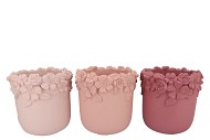 GIGI DUTCH PINK MIX FLOWER POT ASS 31X31X30CM NM