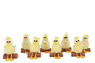 EASTER FUN PASTEL DUCK SIT ASS 8X5X12CM NM