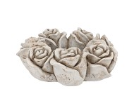 CONCRETE SAINT ANTIQUE ROSE WREATH POT 24X24X9CM