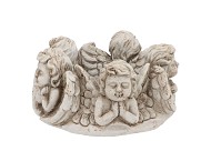 CONCRETE SAINT ANTIQUE ANGEL WREATH POT 23X23X11CM