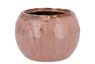 IRON STONE OLD PINK BALL POT 20X20X16CM NM