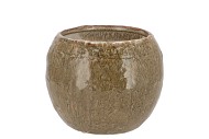 IRON STONE SAND BALL POT 18X18X14CM NM