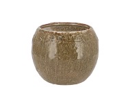 IRON STONE SAND BALL POT 16X16X12CM NM