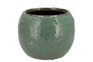 IRON STONE GREEN BALL POT 20X20X16CM NM