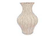 LIMA WHITE VASE NECK 27X27X41CM NM