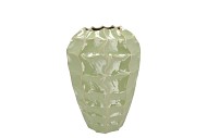 LIMA PISTACHE VASE LONG CARVE 22X22X29CM NM